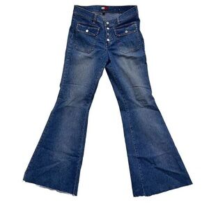 Women's Blue Flared Jeans